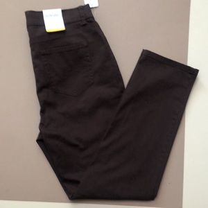 NWT Style & Co Brown Slim Leg high rise pants